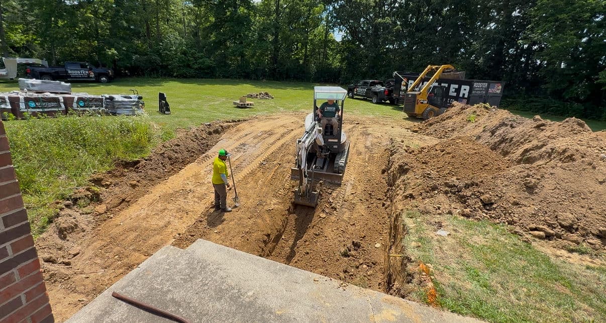 Gallery photos for Retaining Wall Build in Progress in Urbana Ohio: Image #3