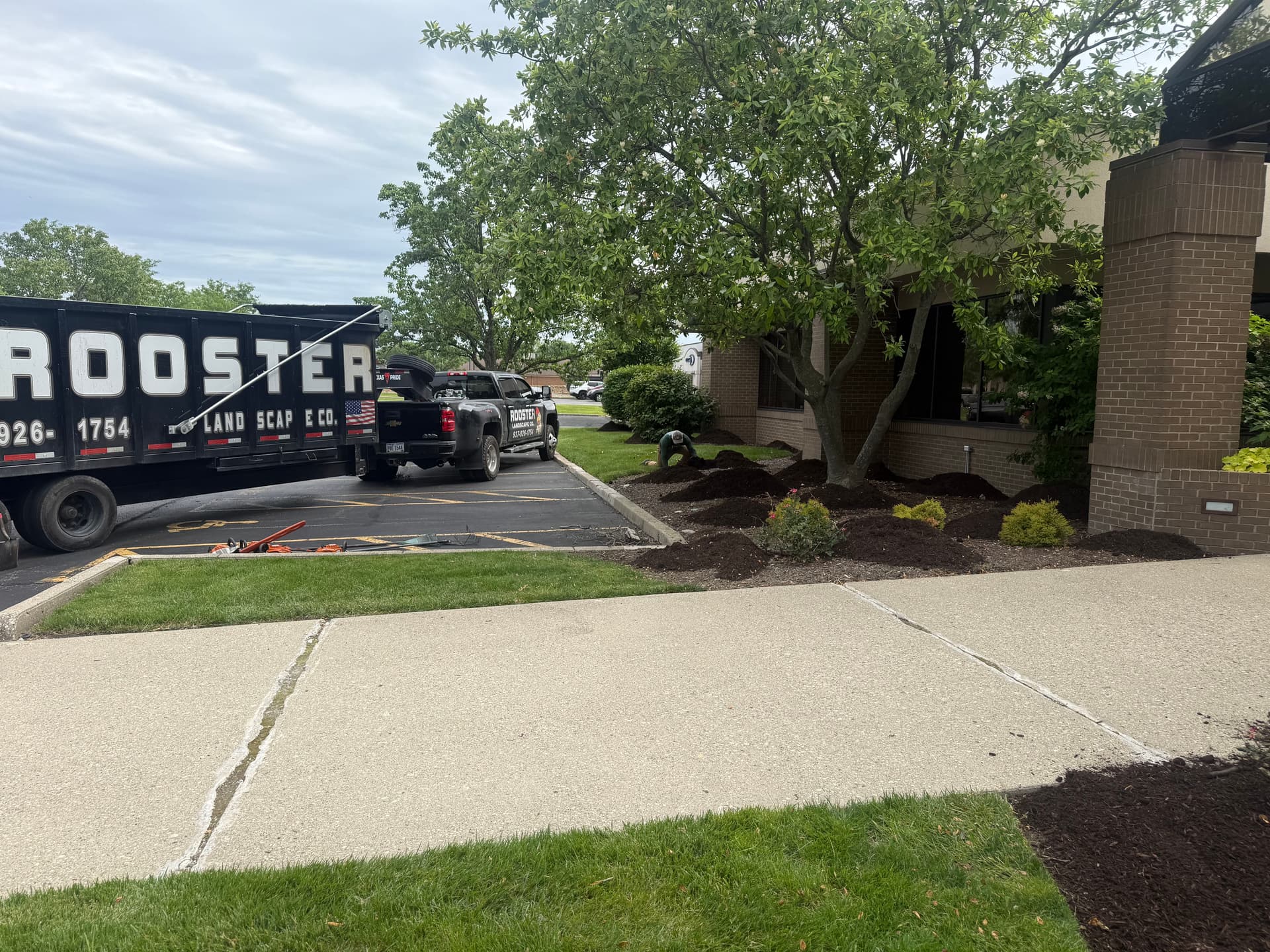 Fresh Mulch and Clean Beds for Commercial Maintenance Accounts